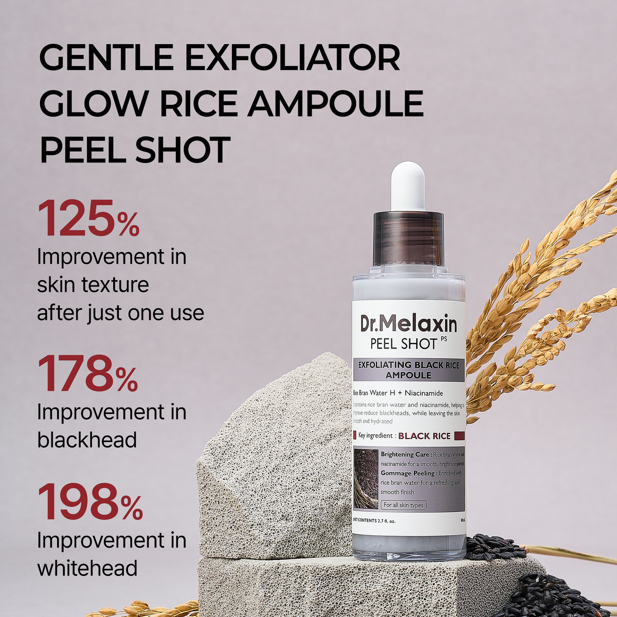 Glass Skin Booster Ampoule (Black Rice)